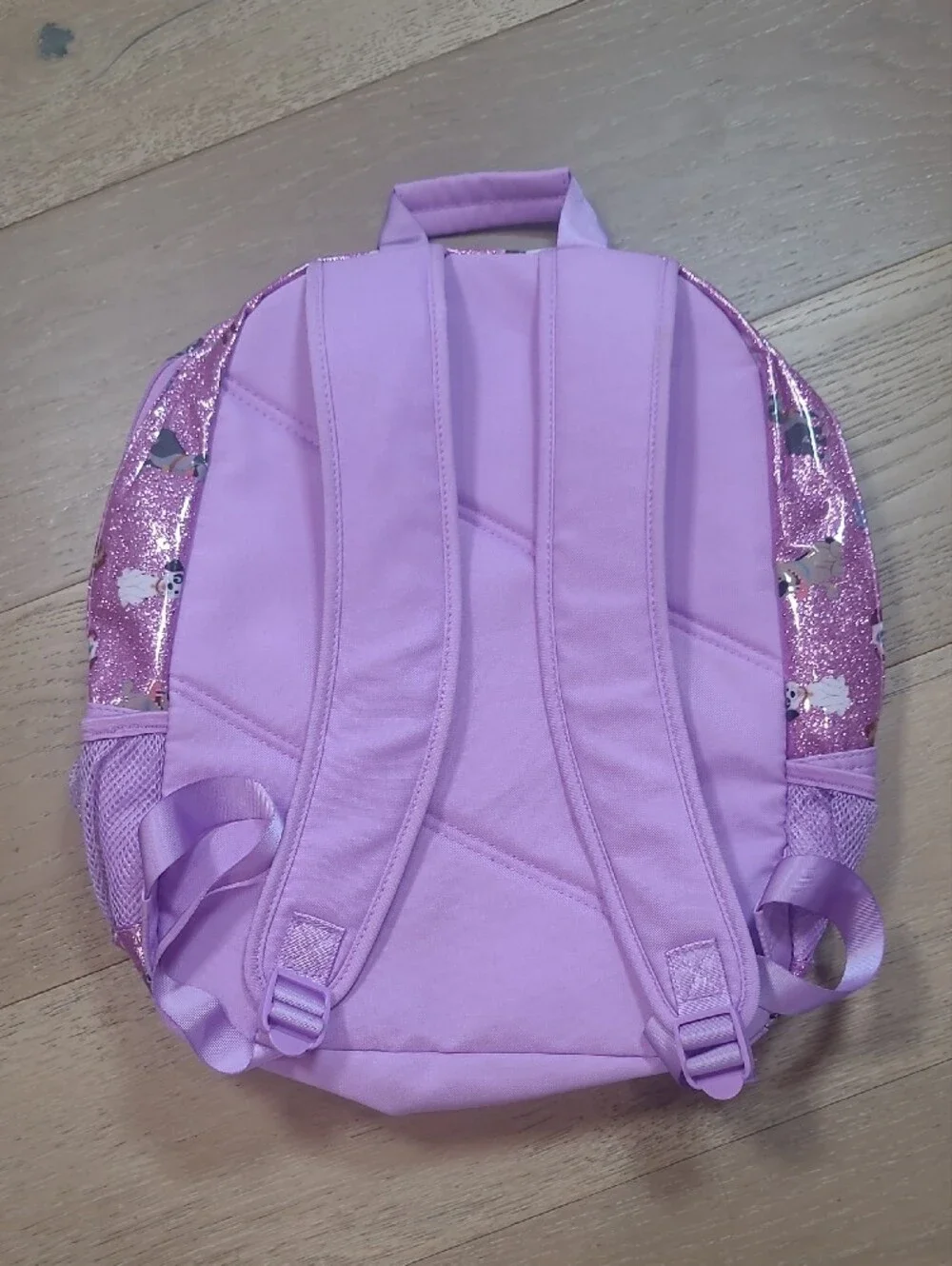 EUC Disney Store Backpack Girls Disney Dogs Purple Glitter Character School Bag